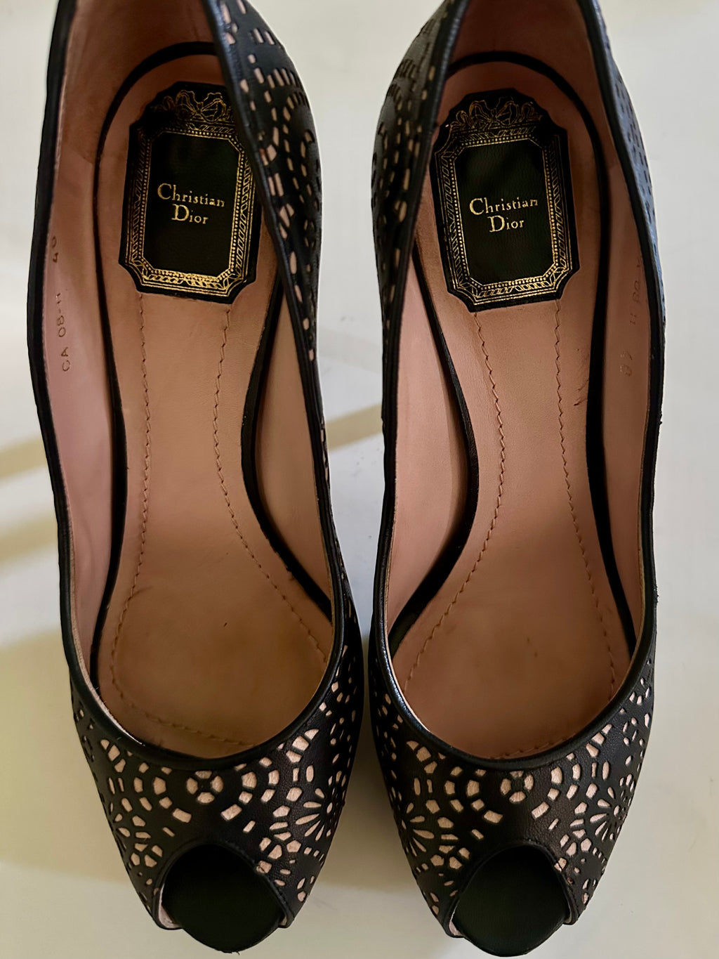 Miss Dior Lasercut Leather Heels
