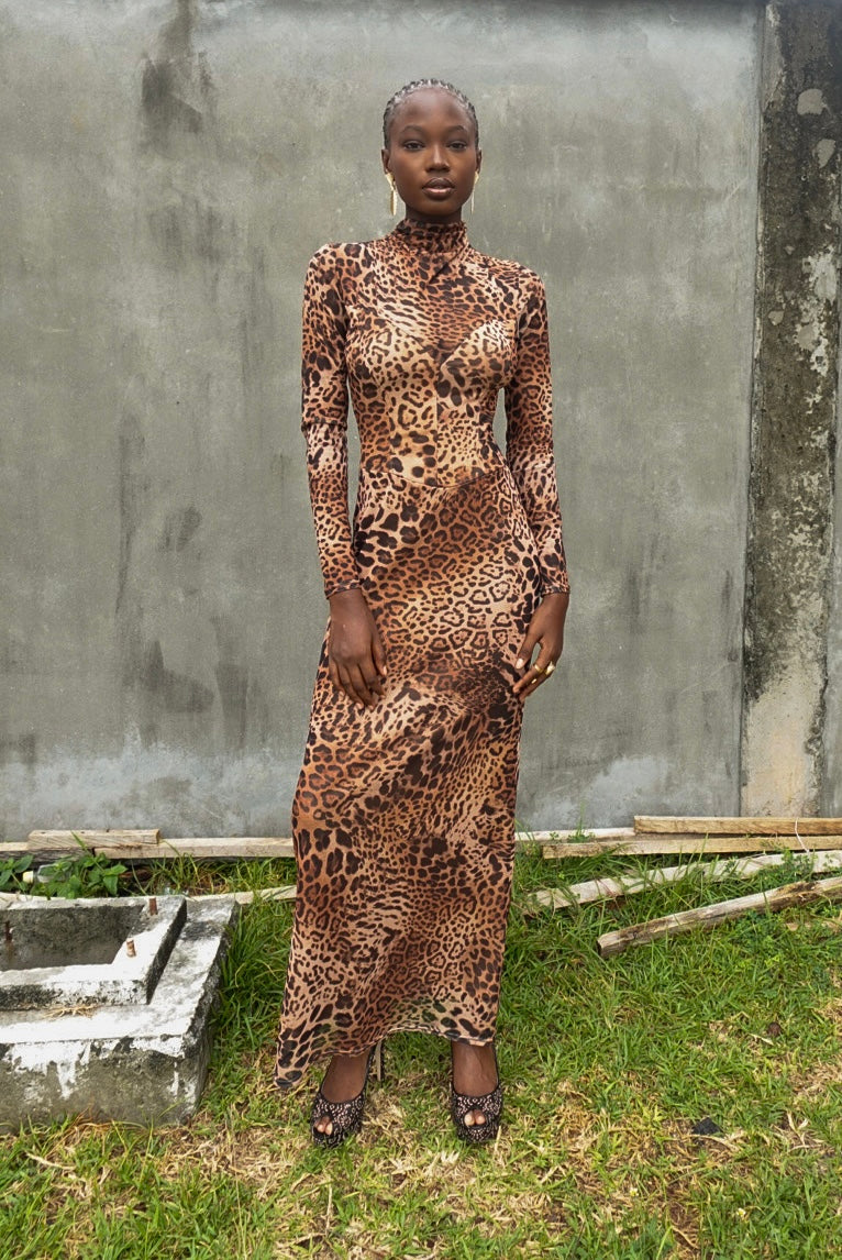 Jaded rose corseted long sleeve maxi dress