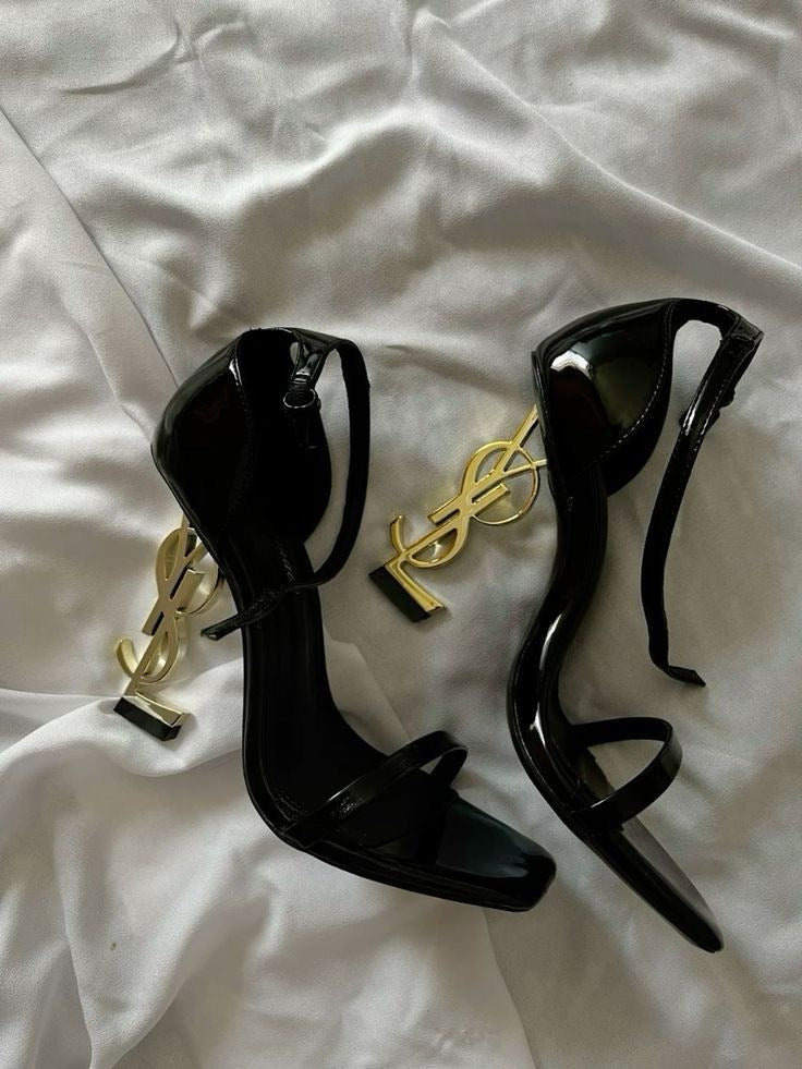 YSL Opyum Leather Sandals