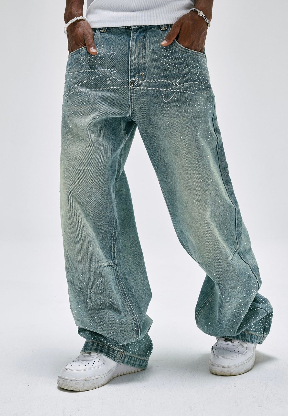 Baroque Galleria Crystal Embellished Jeans